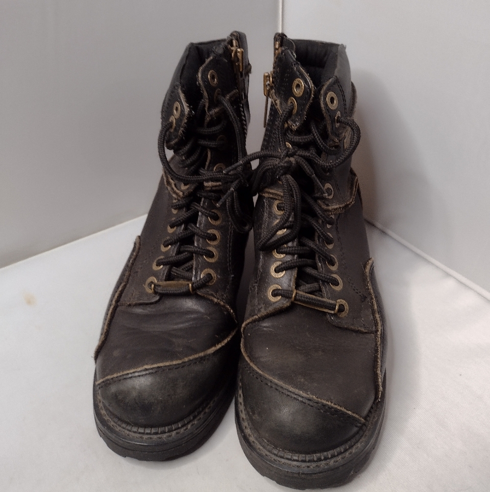 Harley Davidson Women's Casper Boots 9.5 Black Leather Moto Motorcycle
